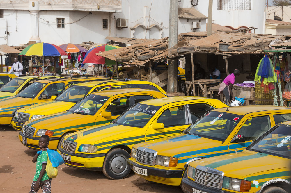 The bush taxis are used by the majority of Gambians as they are a cheaper transport option